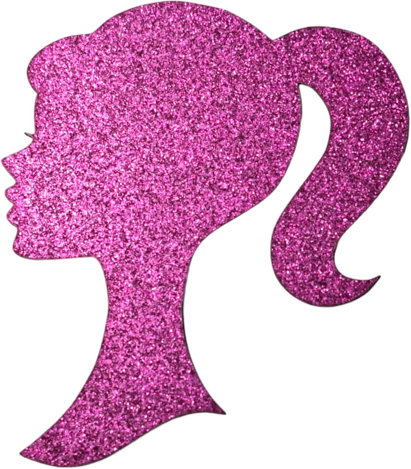 Princess Happy Birthday Cake Toppers Set Pink Glitter Card Decorations Girls Happy Sign 9 Piece Bundle for Magical Celebration